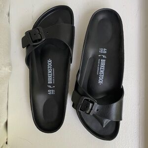 Birkenstock Madrid, Black EVA, Narrow, Size 40